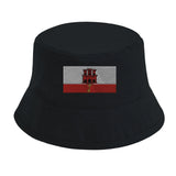 Chapeau bob drapeau gibraltar coton brodé excellente respirabilité