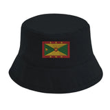 Chapeau bob drapeau grenade coton brodé léger tendance