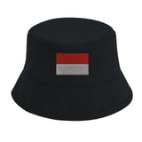 Chapeau bob drapeau indonésie coton brodé excellente respirabilité