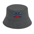 Chapeau bob drapeau la réunion coton brodé léger respirant