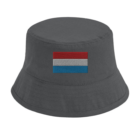 Chapeau bob drapeau luxembourg coton brodé respirant