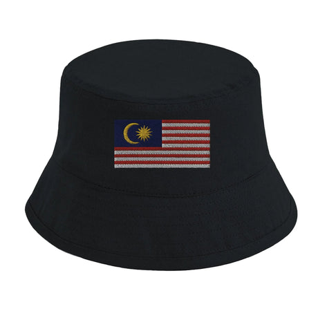 Chapeau bob drapeau malaisie coton brodé excellente respirabilité