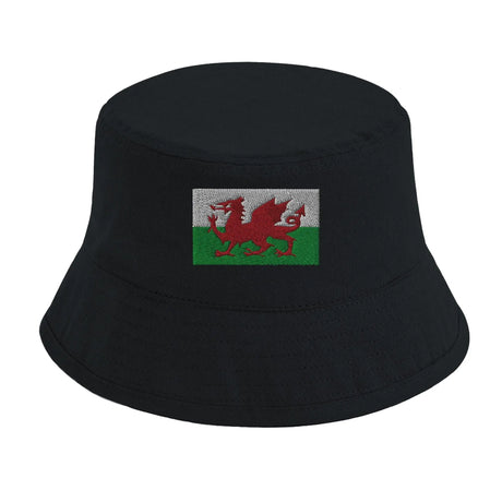 Chapeau bob drapeau pays de galles coton brodé respirant