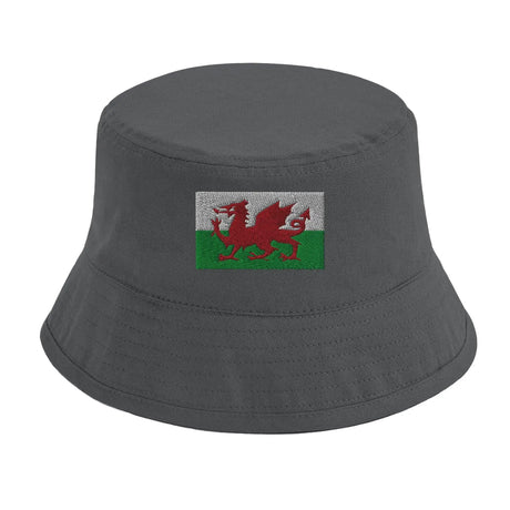 Chapeau bob drapeau pays de galles coton brodé respirant