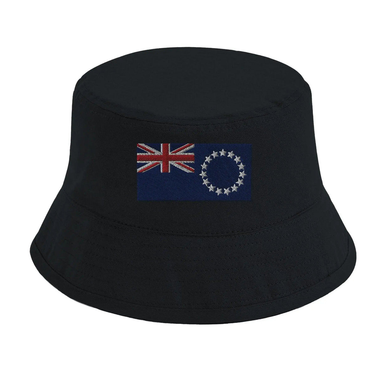 Chapeau bob îles cook brodé coton naturel léger tendance