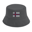 Chapeau bob îles féroé coton brodé couleur estivale