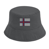 Chapeau bob îles féroé coton brodé couleur estivale