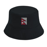 Chapeau bob népal brodé coton léger couleur tendance