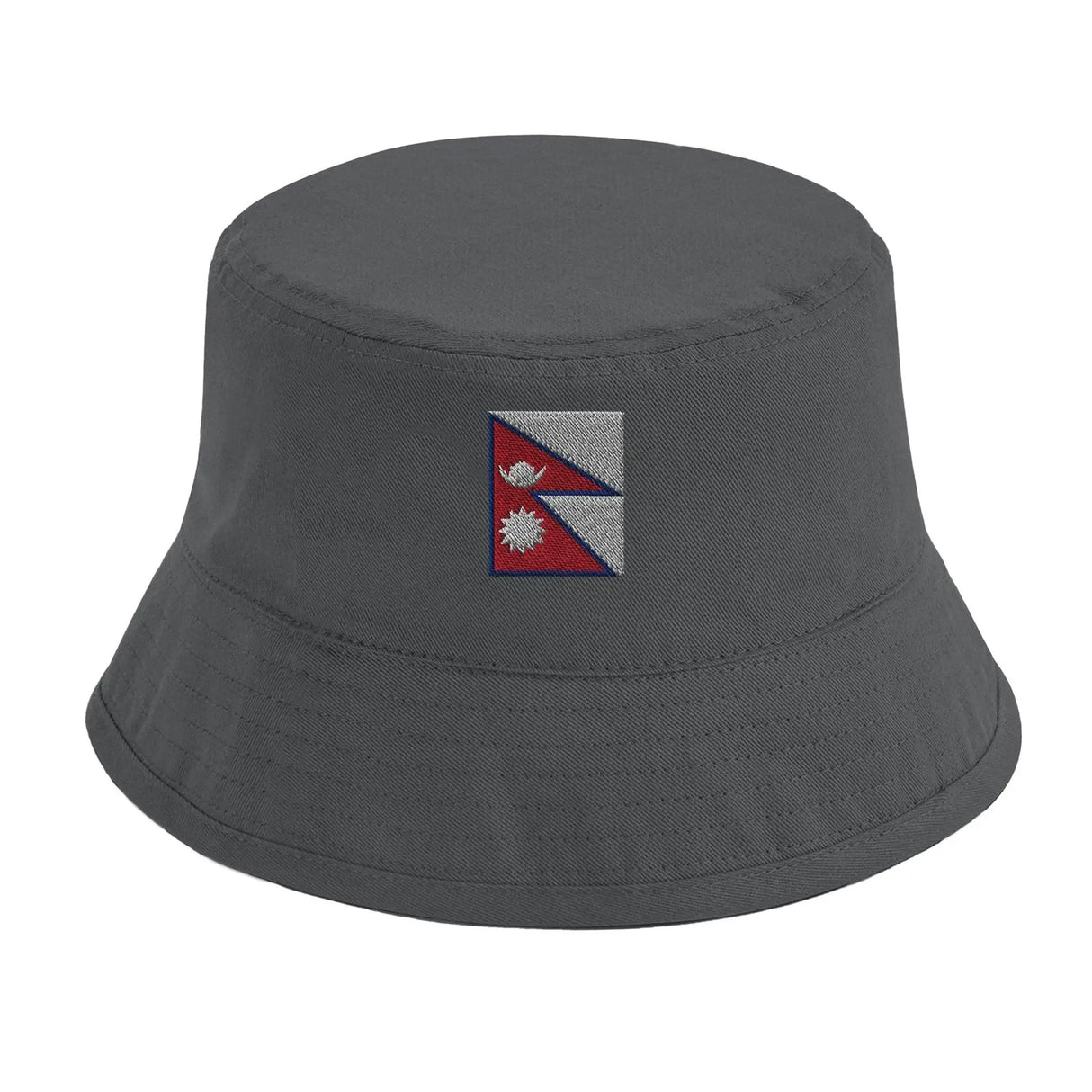 Chapeau bob népal brodé coton léger couleur tendance