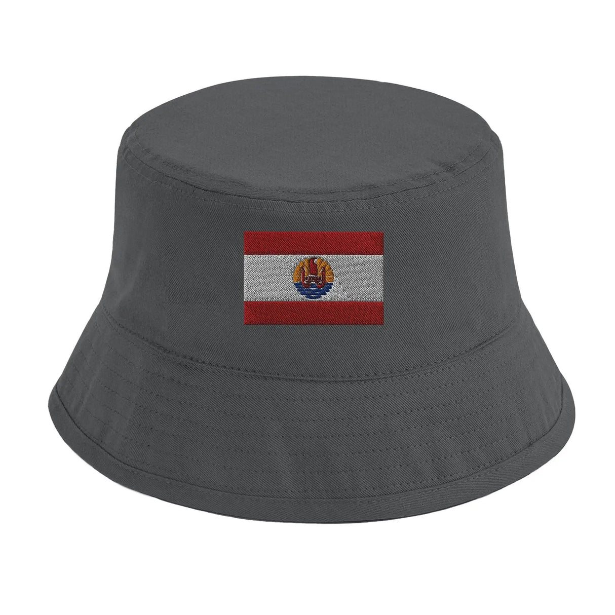 Chapeau bob polynésie française coton brodé léger tendance