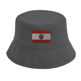 Chapeau bob polynésie française coton brodé léger tendance
