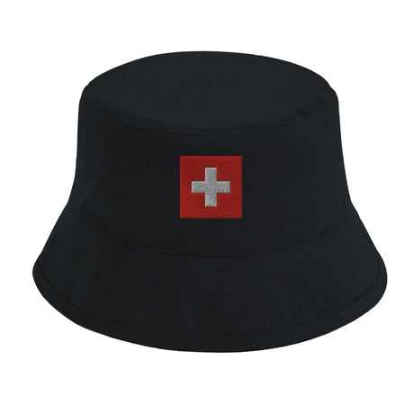 Chapeau bob suisse brodé coton excellente respirabilité