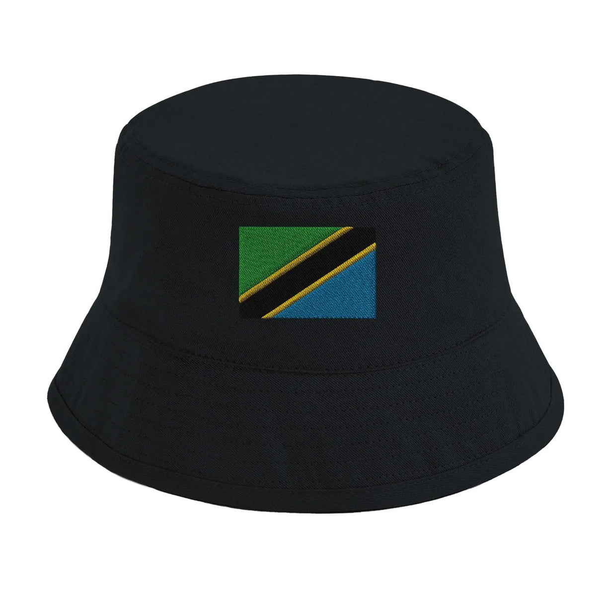 Chapeau bob tanzanie coton brodé couleurs estivales