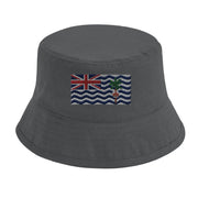 Chapeau bob territoire britannique brodé coton confortable
