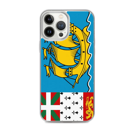 Coque de Télephone Drapeau de Saint-Pierre-et-Miquelon - Pixelforma