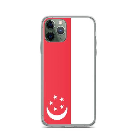 Coque de Télephone Drapeau de Singapour - Pixelforma