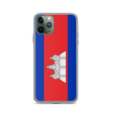 Coque de Télephone Drapeau du Cambodge - Pixelforma