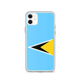 Coque de télephone drapeau sainte-lucie - pixelforma