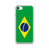 Coque iphone brésil dos transparent souple antichoc
