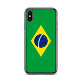 Coque iphone brésil dos transparent souple antichoc