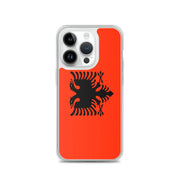 Coque iphone drapeau albanie souple antichoc transparente