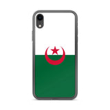 Coque iphone drapeau algérie souple antichoc transparente