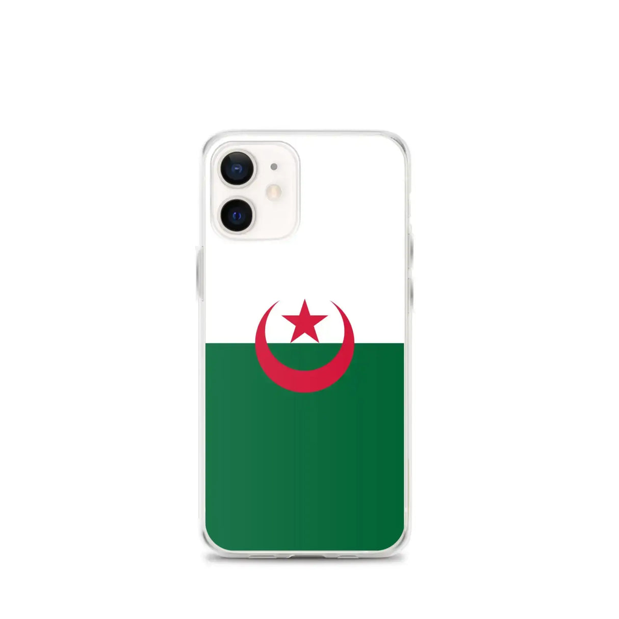 Coque iphone drapeau algérie souple antichoc transparente