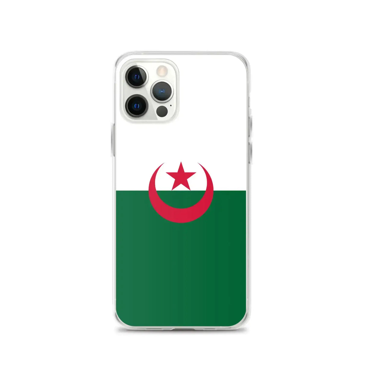 Coque iphone drapeau algérie souple antichoc transparente