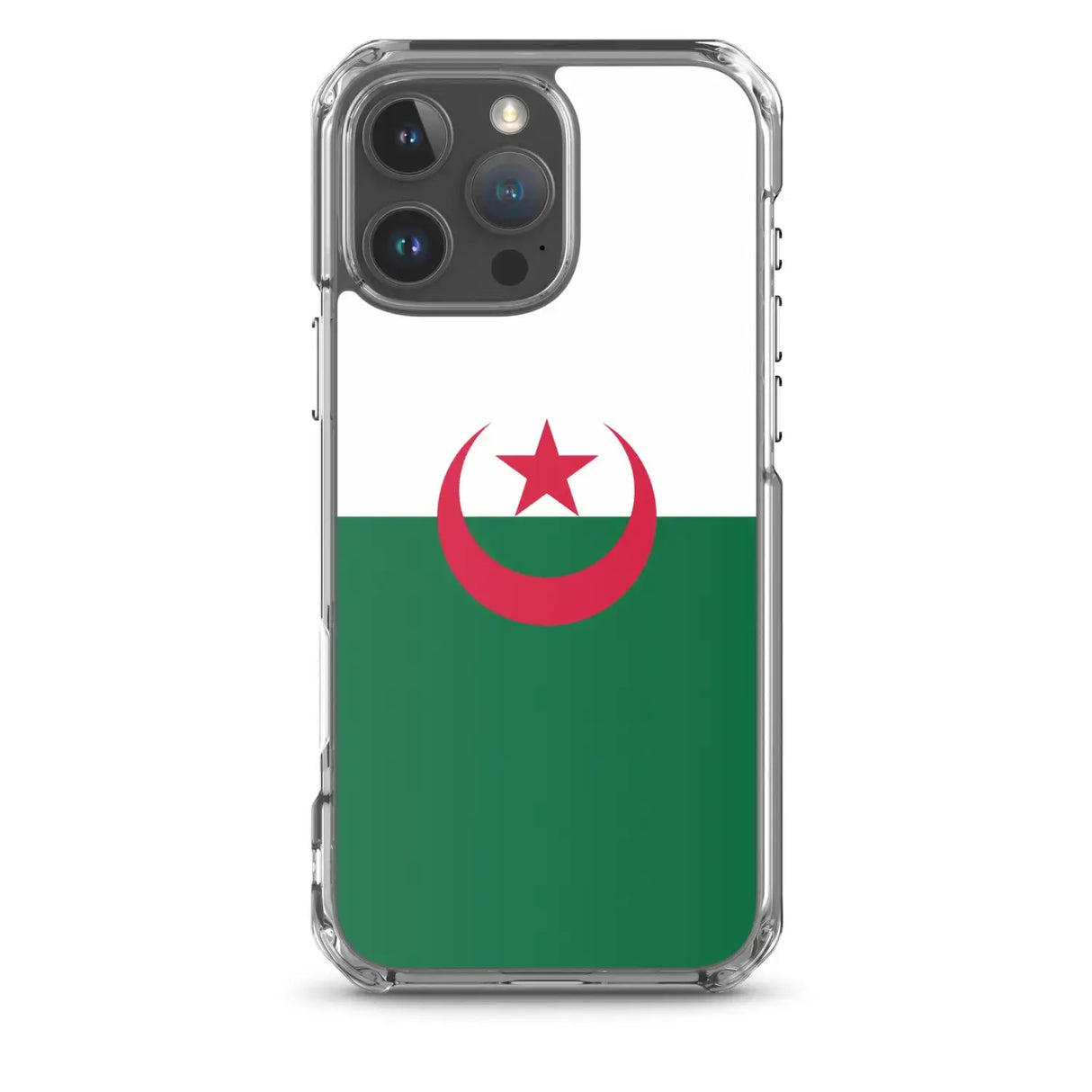 Coque iphone drapeau algérie souple antichoc transparente