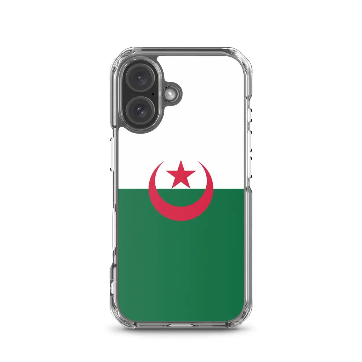 Coque iphone drapeau algérie souple antichoc transparente