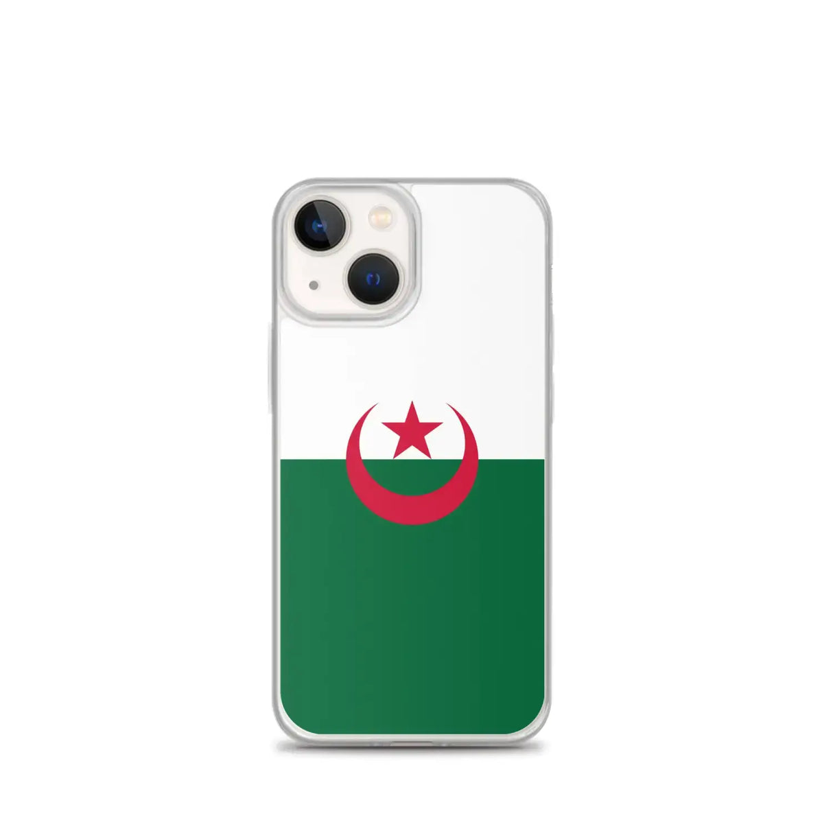 Coque iphone drapeau algérie souple antichoc transparente