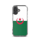 Coque iphone drapeau algérie souple antichoc transparente