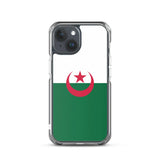 Coque iphone drapeau algérie souple antichoc transparente