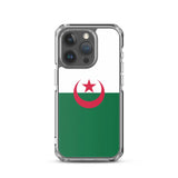 Coque iphone drapeau algérie souple antichoc transparente