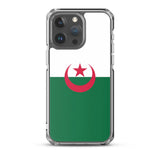 Coque iphone drapeau algérie souple antichoc transparente