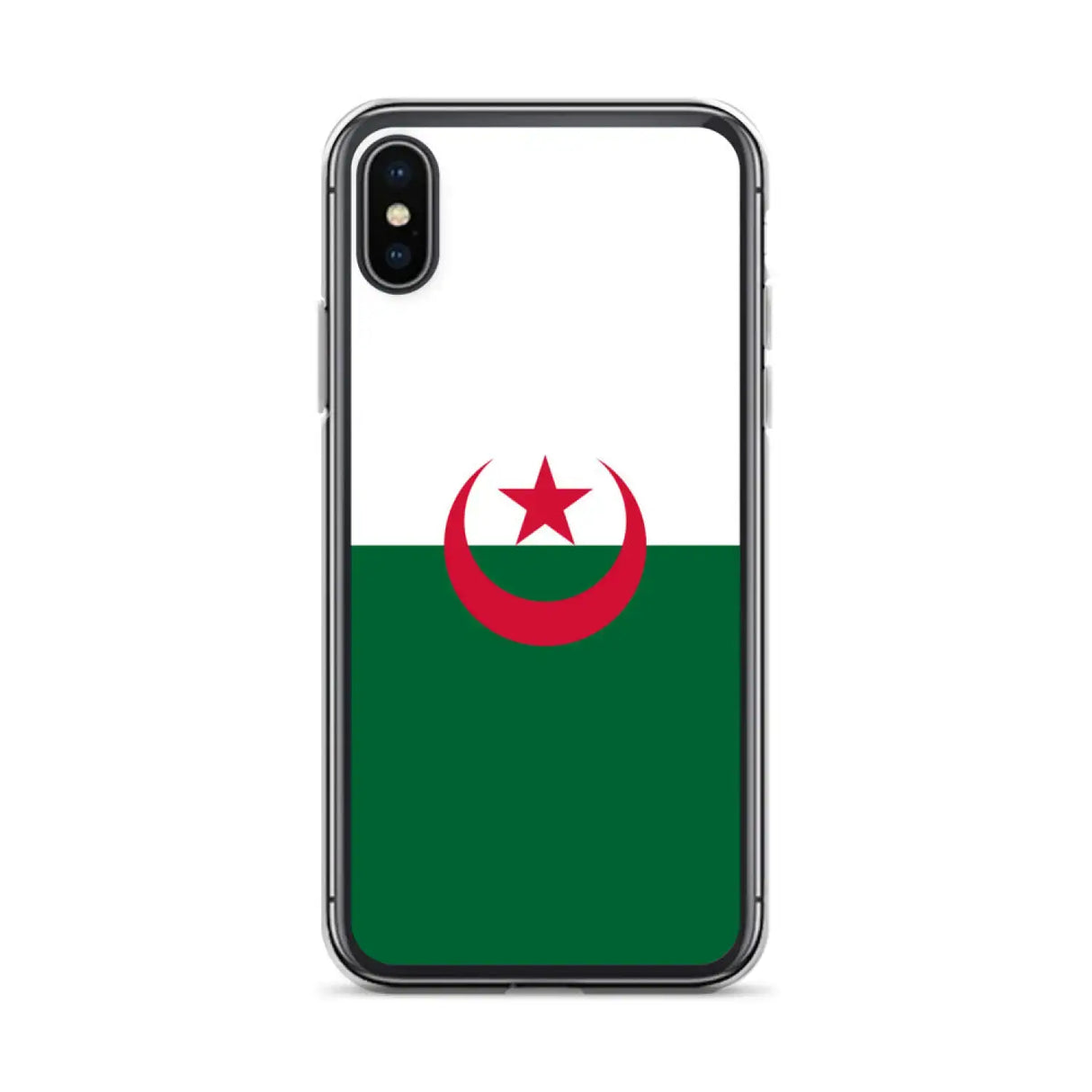 Coque iphone drapeau algérie souple antichoc transparente