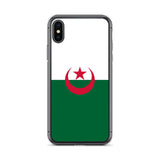 Coque iphone drapeau algérie souple antichoc transparente