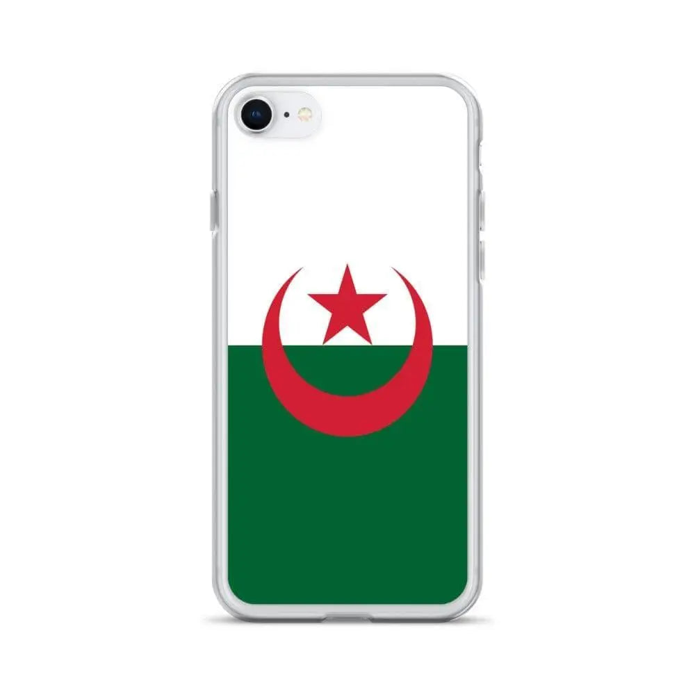 Coque iphone drapeau algérie souple antichoc transparente