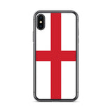 Coque iphone drapeau angleterre souple antichoc transparente