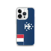 Coque iphone drapeau antarctique française souple antichoc