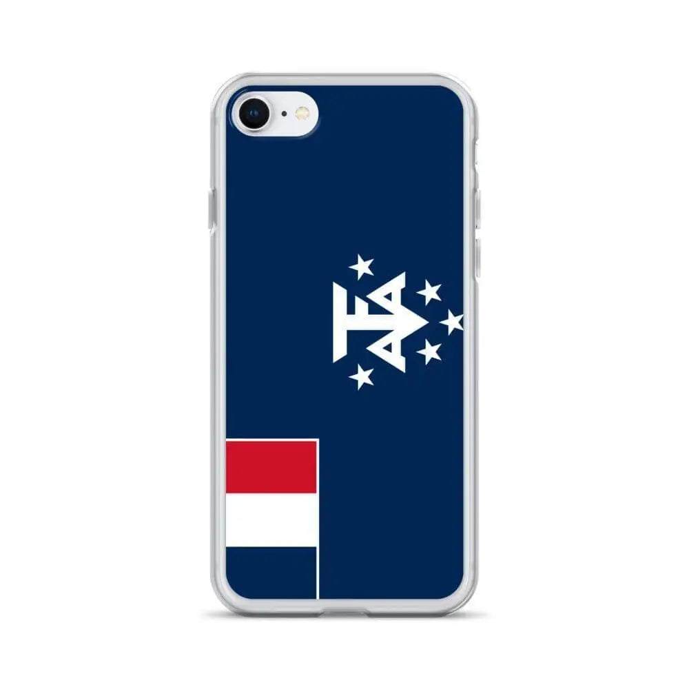 Coque iphone drapeau antarctique française souple antichoc