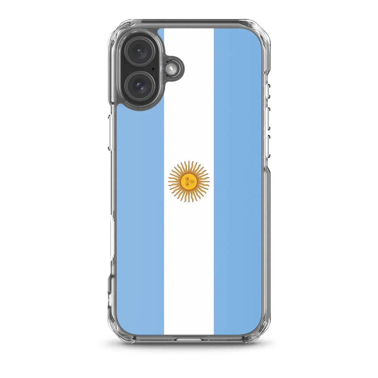 Coque iphone drapeau argentine souple antichoc transparente