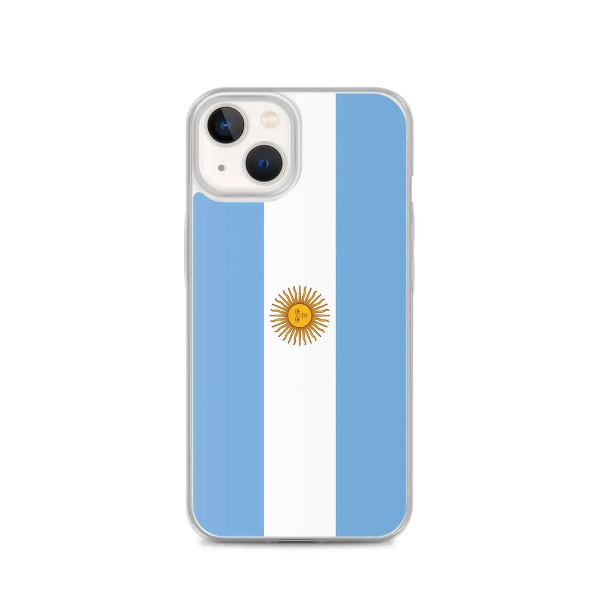 Coque iphone drapeau argentine souple antichoc transparente