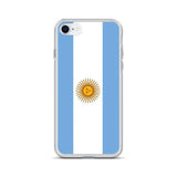 Coque iphone drapeau argentine souple antichoc transparente