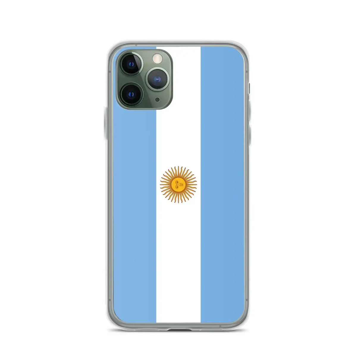 Coque iphone drapeau argentine souple antichoc transparente