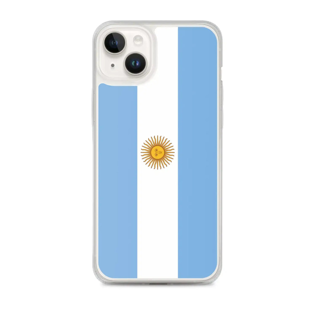 Coque iphone drapeau argentine souple antichoc transparente
