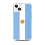 Coque iphone drapeau argentine souple antichoc transparente