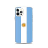 Coque iphone drapeau argentine souple antichoc transparente