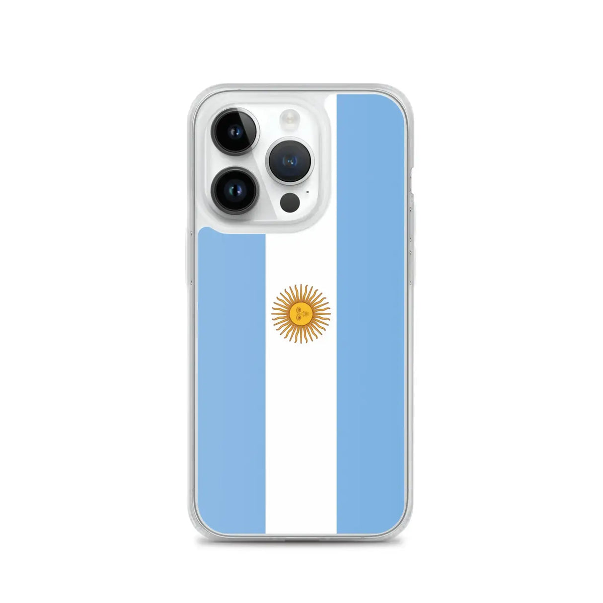Coque iphone drapeau argentine souple antichoc transparente