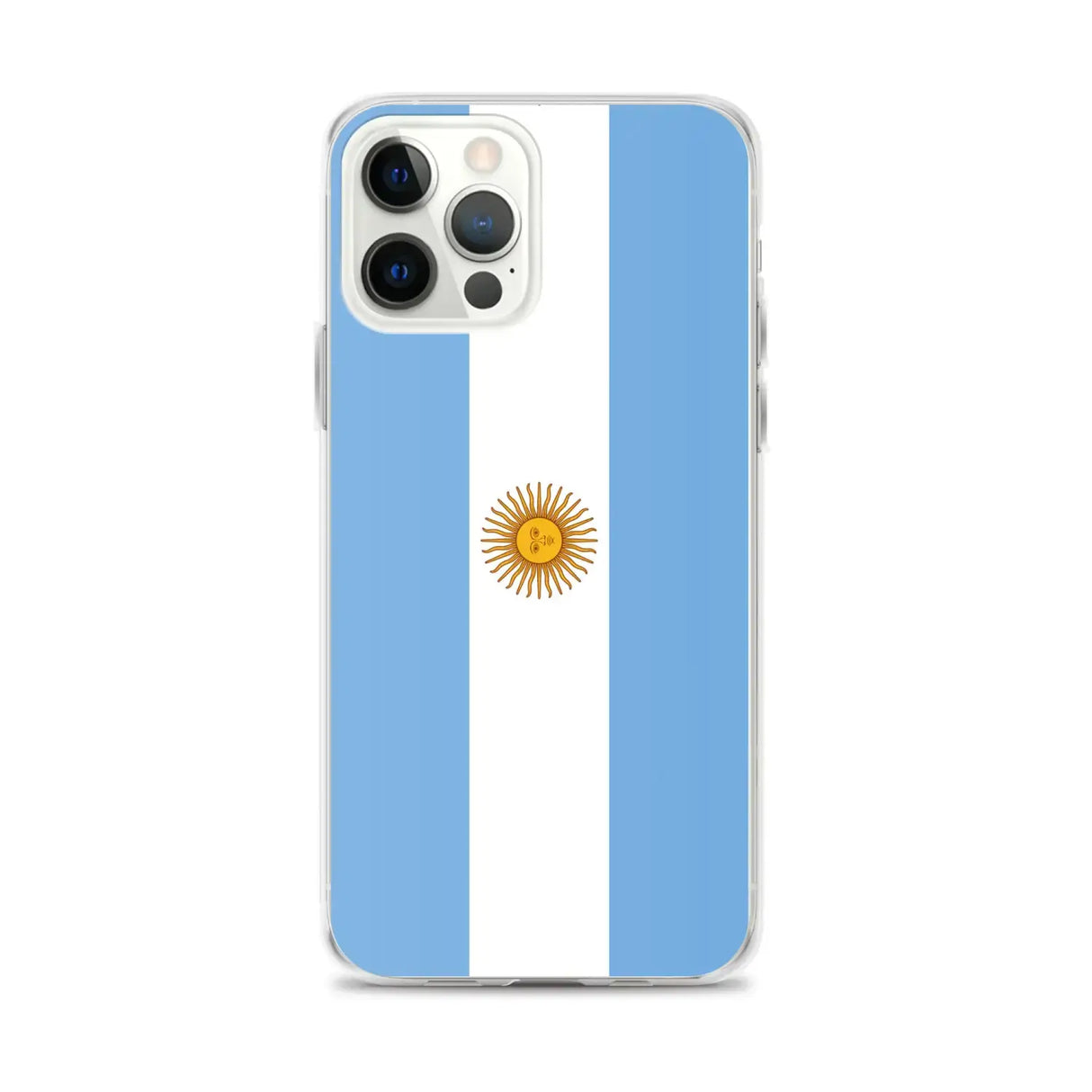 Coque iphone drapeau argentine souple antichoc transparente